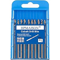 HPMAISON 10 stks M35 HSS Goud Kobalt Jobber Boor Set