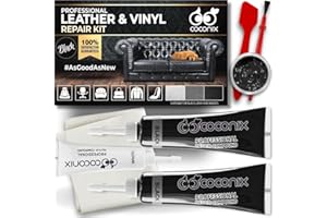 Coconix Leather Care Pro Professional Black Leather & Vinyl Repair Kit