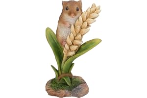 VIVID ARTS Harvest Mouse on Wheat Highly Detailed Home or Garden Decoration (NF-DM07-F)