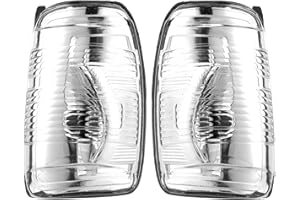 BIAREN Set di lenti per indicatori di direzione dello specchietto laterale sinistro e destro, per Ford Transit Mk8 2014-2019 BK3113B382AB BK3113B381AB 1847387 1847389