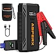 ASPERX 2000A Jump Starter Power Pack(Up to 7L Gas/5.5L Diesel), Car Battery Booster Jump Starter with Jump Leads,LED Flashlight &1.4 INCH LCD Display,Jump Pack for 12V Vehicles Pickup SUV Motorcycle