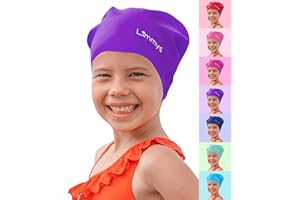 Limmys Kids Swim Cap – 100% Silicone Swim Cap for Long Hair – Soft, Stretchy & Comfortable Swimming Cap – Designed for Durability & a Tangle-Free Experience