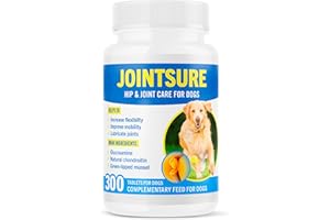 JOINTSURE Joint Support Supplements for Dogs – 300 Tabs, Aids Stiff Joints, Supports Joint Structure & Maintains Mobility in Adult/Senior Dogs | Advanced Formula Helps Arthritis Relief (pack varies)