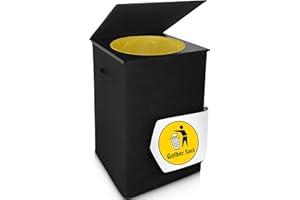 Handfill Gelber Sack Ständer - stabiler Müllsackständer - passend für gelbe Säcke aus Deutschland - geruchsdichte Mülltonne ideal als gelber Sack Mülleimer - Mülleimer gelber Sack