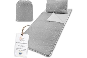Totsy Baby Saco de Dormir Infantil con Almohada y Cremallera para bebés de 3 a 7 años - Saco de Dormir para Interiores de para guardería jardín de Infancia Oeko-Tex
