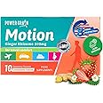 Travel & Motion Sickness Tablets - 500mg Chewable Ginger Rhizome Tablets - Non-Drowsy Nausea & Vomiting Relief - 10 Tablets (Strawberry)