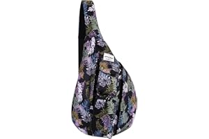 HAWEE Sport Sac de Poitrine Voyage Sling Sac à Bandoulière Crossbody Sac à Dos de Multifonction Casual for Hommes Femmes Adolescentes Travail Etude Escalade Randonnée Courir, Feuilles Colorées, L