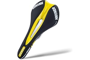 HNVNER Selle de Vélo, Selle Velo Gel Ergonomique Siège de Vélo Confortable Convient pour Cyclisme/Bicyclette/VTT/Vélo de Route