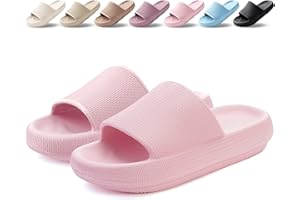 BAXIWUY Zapatillas Mujer Chanclas de Baño para Hombre Verano Super Suaves Chanclas de Casa Piscina Pantuflas Playa Comodas Antideslizante Sandalias Interior Exterior Unisex