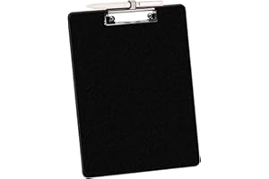 DoocliB klemmbrett a4,schreibbrett klemmbrett mit stifthalter,Schreibbrett für Büro/Baustelle/Schule Clipboard Folder schwarz