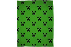 CHARACTER WORLD Minecraft Creeper Emerald Fleece Blanket