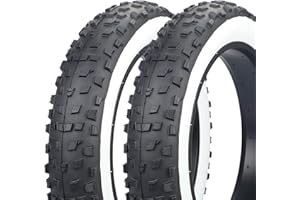 GRELIVING Pneu de Vélo 20x4.0 (98-406) - Pneu Large pour VTC, Vélo Électrique, Fat Bike - Pression 20 PSI - Anticrevaison