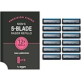 by Amazon Ricariche per rasoio da uomo a 5 lame, 12 pezzi
