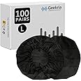 Geekria 100pairs Dehnbare Kopfhörer-Abdeckungen, Einweg-Ohrmuscheln für AKG K701, Q701, Sennheiser HD900, HD800, Razer Kraken