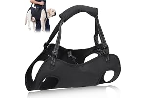 TUZHE Bärhjälp för hund, stor, hund bärhjälp, hundlyftsele för funktionshindrade, skadade eller äldre (2XL)