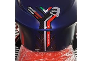 labelbike - Adesivo 3D Moto Paraserbatoio Protezione e Decorazione in Resina compatibile con Aprilia RS 660 2020-2025 Rosso