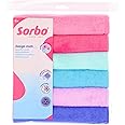 Sorbo Pack of 6 Extra Large Microfibre Cleaning Cloths, Multipurpose Cleaning Towels, Streak-free, Super Absorbent and Washable Cloth Duster Suitable for Car Cleaning, House, Kitchen, Windows