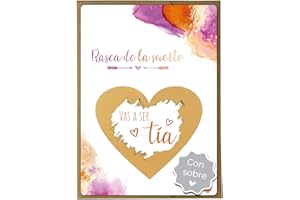 Joli Coon Tarjeta de rascar Vas a ser tia con sobre - Anunciar embarazo tia