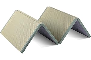 Batel Huh Japanische Tatami Matte, Natürliches Igusa Binsengras, Faltbare Igusa-Matratze, Japanische Futon Boden schlafen Area Teppich Meditation Yoga Zen(Size:100 * 200 * 3.5cm)