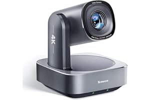 Tenveo Cámara PTZ 4K Seguimiento AI Humano y Facial, Zoom Óptico 20X + Zoom Digital 8X, USB3.0/HDMI/LAN PoE, Cámara de Transmisión en Vivo IP para Adoración en Iglesia, Videoconferencias
