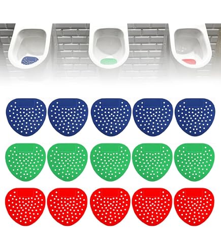 12 Urinal-Siebe Mit Meeresfrische-Duft – 30 Tage Frische, Spritzschutz, Einfach Zu Wechseln