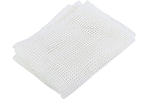 Jeanoko Fabrication de Tapis à Faire Soi-même Kit, Toile Canevas pour Tapis Toile en Maille Transparent Maille Toile Canevas pour Tapis (150x100c)