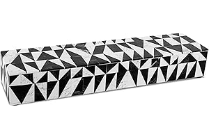 Handicrafts Home Decorative Remote Holder Box 10x2.5, Slim Organizer Box with Lid for TV Remotes, Coffee Table Decor, Modern Shelf Box, Boho Home Decor Accent, Medley Harlequin Decorative Storage Box