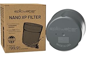 EPIC WATER FILTERS Replacement Filter Epic Nano Water Filter Pitcher | Removes Bacteria, Virus, Cyst, Fluoride, Lead, Chromium 6, PFOS, PFOA, Heavy Metals, Pesticides, Chemicals, Industrial Pollutants