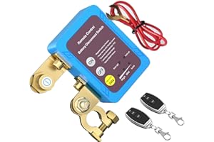 ZMURED Disjoncteur de batterie télécommandé sans fil - 12 V - 240 A - Interrupteur d'arrêt automatique - Pour voiture, camping-car, ATV, camion, bateau