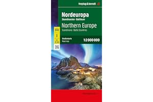 Nordeuropa, Straßenkarte 1:2.000.000, freytag & berndt: Skandinavien - Baltikum (freytag & berndt Auto + Freizeitkarten)