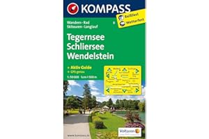 Tegernsee - Schliersee - Wendelstein: Wanderkarte mit Aktiv Guide, Radwegen, Skitouren und Loipen. GPS-genau. 1:50000 (KOMPASS Wanderkarte, Band 8)