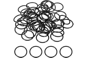 sourcing map 50 juntas tóricas AS-120, juntas tóricas de goma de nitrilo de 1 pulgada de diámetro interior, 1-3/16 pulgadas de diámetro exterior, junta de sellado redonda de 3/32 pulgadas de ancho