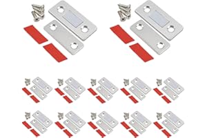 FUTUHADA 12 imanes para puerta de muebles, ultrafinos, imanes para puertas de armario, cierre magnético, para puertas de cocina, ventanas y cajones