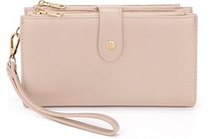 23 przegródki na karty, torebka na nadgarstek, torebka dla kobiet, portfel na telefon od UTO jasnoróżowy, Bransoletka jasnoróżowa, Portfel na rękę