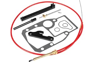 USSURAY Lower Shift Cable Kit for OMC Cobra Sterndrive, Adjustment Tools Mounting Gasket Set, Replaces 987661 986654 987498