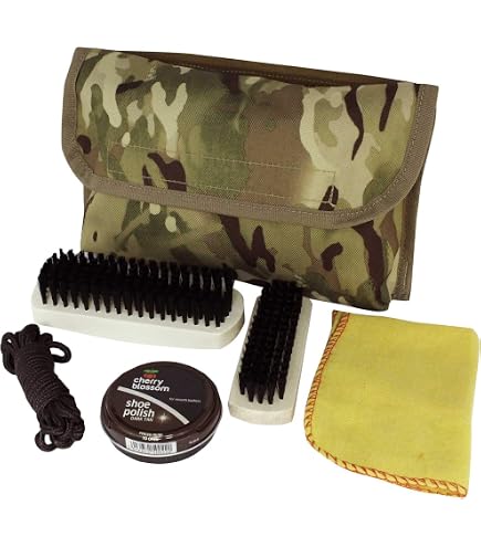 Kit Compatto Per La Pulizia Delle Scarpe MILTEC - Ideale Per Campeggio, Escursionismo E Uso Militare - Foto 2