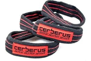 CERBERUS Strength Elite Double Loop Figure 8 Lifting Straps (Pair)
