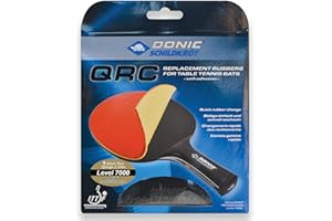 ‎SCHILDKRÖT Donic-Schildkröt Tischtennis Ersatzbeläge QRC – ITTF-zugelassene Beläge in verschiedenen Levels & Schwammstärken, für blitzschnellen Belagwechsel, Schwarz/Rot