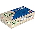 Fun Indispensable Latex Disposable Gloves With Powder, Powdered Small Size, Pack Of 100