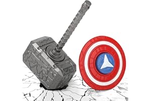 MECHANIKER Jouet Transformable Fidget Spinner pour Enfants et Adultes, Marteau de Thor en métal, Spinner à Main, Cube Mjonir Infinity en métal 2 en 1, Cadeau Anti-anxiété et soulagement du Stress