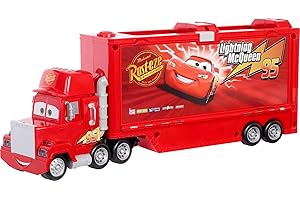 Cars Disney Pixar Cars Mack camión parlanchín de Parlanchines sobre ruedas, juguete de 43,2 cm con luces y sonidos, regalo para niños y coleccionistas a partir de 3 años