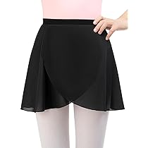 Girls Pull On Ballet Skirt DGSHIRLDJO Ballet Wrap Skirt Chiffon