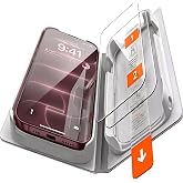 Minesk - Ultra GLASS - 2 ADET - 18 PRO MAX i&ccedil;in Kusursuz Hizalama ve Kolay Kurulum Ger&ccedil;ek 9H Temperli Cam Ekran Koruyucu Kırı