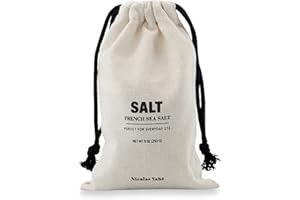 ‎NICOLAS VAHÉ Nicolas Vahe Meersalz im Beutel | Reines französisches Meersalz | Dänisches Design mit Gourmet-Twist