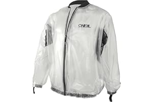 O'NEAL | Chaqueta para bicicleta de montaña | MTB DH Downhill FR Freeride | Chubasquero todoterreno transparente e impermeable de PVC | Chubasquero Splash | Adulto | Transparente
