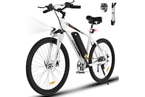 ELEKGO Bicicletta Elettrica, 26 Pollici, Mountain Bike Elettrica, Batteria al Litio Rimovibile 36V 12Ah, Motore Da 250 W, Bicicletta Elettrica a 7 Velocità, Autonomia 35-90KM