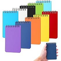 Paquete De 10 Blocs De Notas Pequeños De 3 X 5 Pulgadas, Blocs De Notas Forrados Con 30 Hojas De Papel De Bloc De Notas En Cada Bloc De Notas Mini De
