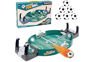 GENERIC Mini Table Top Football Game, Football Gifts for Boys Table Soccer Game with 6 Footballs, Table Interactive Game for Kids and Adults, Table Football Board Games for Christmas Birthday Gifts