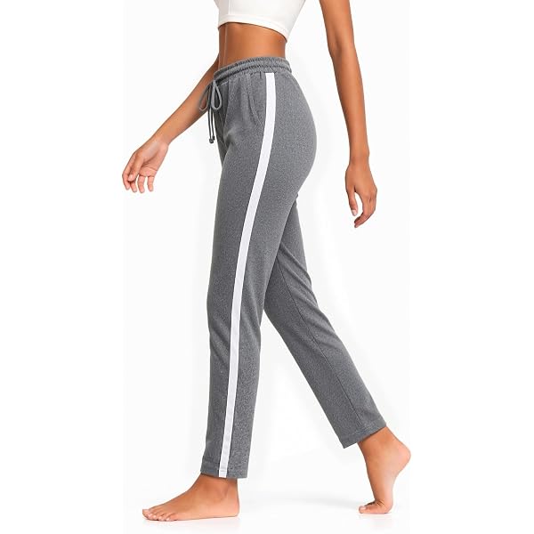 Pantalon Jogging Femme Taille Haute Élastique - Coupe Large Confort Yoga Sport Chic