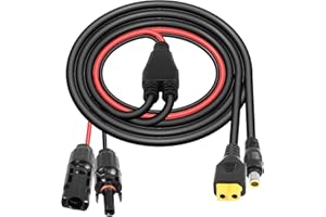 CERRXIAN Connettore solare Pannello solare da 1,8 m a DC 7909 e XT60, connettori per pannello solare da 16 AWG a femmina XT60 + cavo di conversione DC 8 mm per batteria RV generatore solare portatile